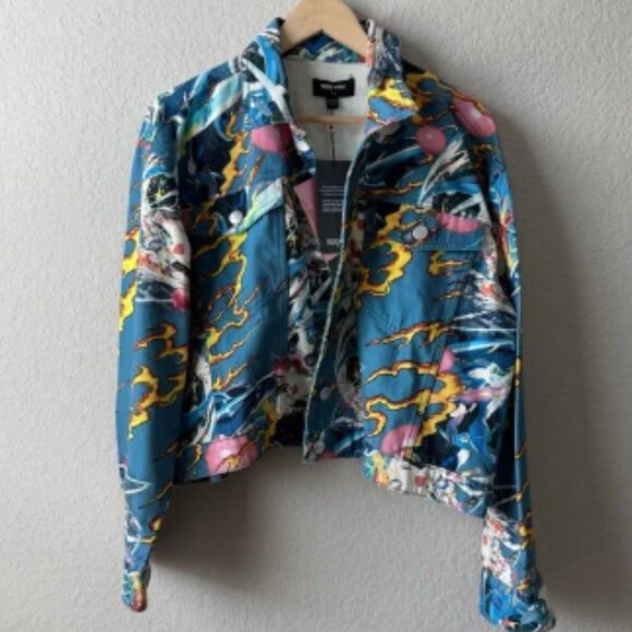 New Girl Order Anime Women's Jean Jacket - Picture 1 of 4